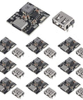 10 Pack Type C USB 5V 2A Boost Converter Step Up Power Module With LED Display for lithium battery charging and DIY projects