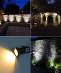 Bright 5W LED Landscape Spotlight Pack 120V Plug In Outdoor Garden Path Lights 550LM Waterproof Yard Tree Driveway Lighting 3000K Warm White