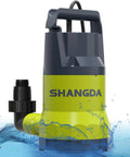 Heavy Hitter Submersible Sump Pump For Smooth Heavy Duty Water Draining Up To 5500 Gph And Thirty Five Feet Vertical Lift With Durable Corrosion Resistant Thermoplastic Housing in water.