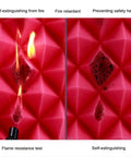 Flame resistance test on Heavy Duty Self Adhesive Acoustic Foam Panels For Home Studio And Man Cave Noise Reduction Sound Dampening.