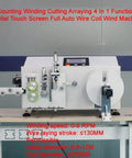 Heavy Hitter Automatic Cable Winding Reel With Digital Meter Counter And Precision Cutting Touchscreen for structured wiring setup.