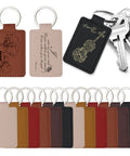 Top Shelf Pu Leather Keychain Blanks Set Contains Fifteen Heavy Duty Fob Tags In Six Bright Shades showing key fob tags in various colors.