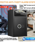2.7 Cubic Drop Slot Safe for Cash and Jewelry with Deposit Slot and Sawtooth Edge Quick Access via Combination Lock with alarm system