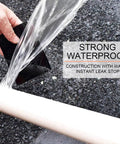 Flexible Rubberized Waterproof Tape 4 Inch 5 Foot Patch And Seal For Leaks Works Underwater Like A Boss applied to water leak