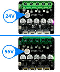 Front view of Beefed Up Brushless Servo Motor Controller Driver Board V4.2 with software configuration for CNC and 3D printers.