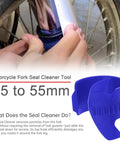 All In One Front Fork Maintenance Kit For Motorcycles, Fork Seal Saver Cleaner 45mm To 55mm in use on motorcycle fork