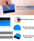 Pro Grade Wallpaper Smoothing Tool Kit 15 Piece Set with blue black-felt edge squeegee for contact paper and self-adhesive wallpaper.