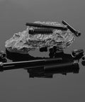 Heavy Duty 1/4-20 X 4 Inch Socket Head Cap Screws Bolts 20 Piece 304 Stainless Steel Kit with black oxide coating on dark surface.