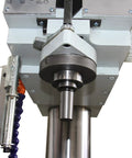 Close-up of the spindle mechanism on a Beefy Floor Drill Press With 26 Inch Swing 1.57 Inch Drilling Capacity 2.2kW 220V 3 Phase Motor.