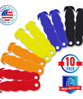 Stainless Steel Package Opener And Safety Utility Cutter Set For One Hand Use Easy Box Opening Heavy Duty Carton Cutter Assorted Colors 10 Pack