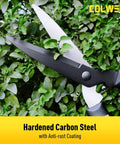 Three Piece Garden Shears Set With Loppers, Hedge Clippers And Pruning Shears cutting shrub