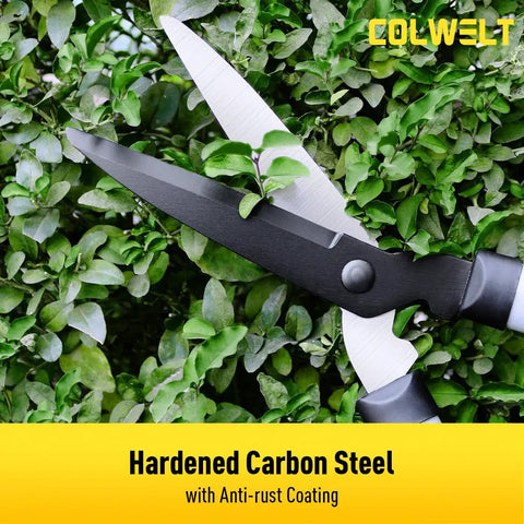 Three Piece Garden Shears Set With Loppers, Hedge Clippers And Pruning Shears cutting shrub