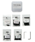 Top Shelf Red Dot Sight Screw Kit With M3 M3.5 And M4 Torx Anti Stripping Bolts Plus M4 Hex Picatinny Mounts in organized bags