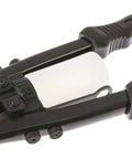 Heavy Duty 13 Inch Hand Riveter for POP Blind Rivets One Quarter Inch Capacity with Shorter Handle and Double Compound Hinges for Maximum Leverage Rugged Rivet Gun for Stainless Steel Rivets and Tough Jobs, close-up view of the tool's hinges and grips