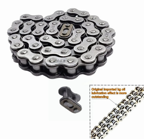 Front Jackshaft 42 Link 420 Chain For Mini Bikes Fits CT200U CT200U-EX BT200X MB200 MB165 Baja Warrior Heat And Baja Motorsports Replacement Chain