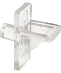 One Quarter Inch Clear Plastic Shelf Support Pegs Eight Pack For Cabinet Shelves And Furniture Easy No Tool Installation