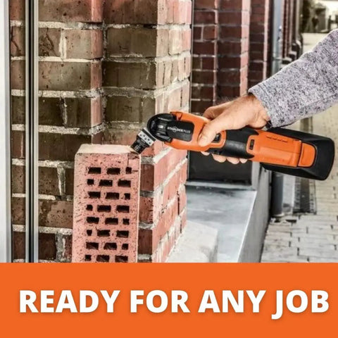 Starlock Plus Carbide Oscillating Saw Blade built to crush through stainless steel brick cement fiber and all types of wood cutting brick.