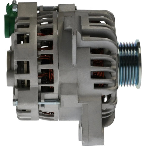Side view of Drop In Alternator For Ford F Series F150 F250 F350 04 05 06 07 08 With 4.6L 5.4L V8 Engine Compatible Mark LT Replacement