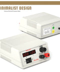 Adjustable DC Power Supply With Dual LCD Display Dope Benchtop Power Supply Regulated 3V To 12V Outputs PS-28A front and back