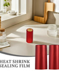 Top Shelf Heat Shrink Wine Caps For Flawless Bottle Sealing Easy Peel Cork Covers Sweet Deal For Home Cellars And Casual Getaways Pro Grade Resealable Film Sleeves displayed on a countertop with various items.