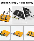 Helping Hands Soldering Station With A 3.9 By 3.9 Inch Stable Base 360 Degree Adjustable Soldering Clamp Four Flexible Magnetic Arms
