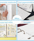Office documents in folders, loose-leaf refills, and test papers for Two Hole Paper Punch Metal Blue Desktop Puncher For File Folders And Loose Leaf Books Beefy Built To Last Heavy Duty Adjustable Manual Office Puncher For A4 A5 B5 Formats Ideal For Home Small Office And School Use.