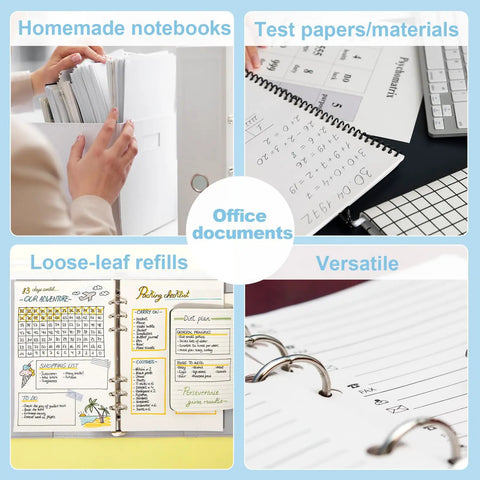 Office documents in folders, loose-leaf refills, and test papers for Two Hole Paper Punch Metal Blue Desktop Puncher For File Folders And Loose Leaf Books Beefy Built To Last Heavy Duty Adjustable Manual Office Puncher For A4 A5 B5 Formats Ideal For Home Small Office And School Use.