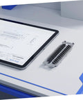 Automatic Tape Cutter Baffle Plate Replacement For Tape Dispensers Universal Compatibility Spare Part For Packaging And Shipping Tasks Easy Install Reduces Manual Adjustments And Downtime Craft And Shipping Tape Ready shown beside a tablet blueprint