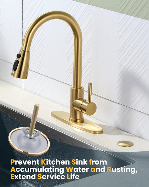 Hassle Free Brass Kitchen Sink Hole Cover With Sharp Brushed Gold Finish And Top Notch Rust Proof Metal Plug For Faucets And Taps Zero Fuss Installation Keeps Your Basins Looking Clean And Completely Solid As A Rock Year After Year