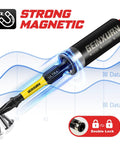 Close-up of Torx Screwdriver Bits Set 52 Pcs Magnetic Pro Grade with color-coded extension showing strong magnetic feature.