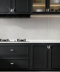Total Flex Crystal Rhinestone Cabinet Knobs 6 Pack Silver Glass Drawer Pulls Kitchen Vanity Bathroom Furniture Handles Upgrade Your Home Decor Game Right Now on black kitchen cabinetry.