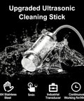 Heavy Duty 40kHz Ultrasonic Cleanser With Digital Screen And Drop Dead Simple One Button Auto Shut Off To Blast Grime From Jewelry Glasses Small Parts Plus Fresh Produce Wash in a splash of water.