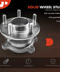 Rear Wheel Bearing And Hub Assembly For Ford Transit Connect Five Lug 2014 To 2018 High Load Capacity Ball Bearing