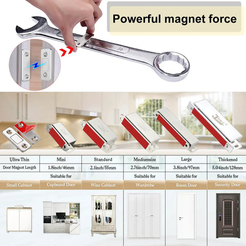 Ultra Thin Cabinet Magnets 2 Pack Stick On Door Latch Closures For Cabinets And Kitchen Closets Magnetic Door Catch comparison chart