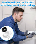 Man installing Tub Spout Repair Kit 101237 Six Pack Cup Seal And Diverter Gate Replacement For Moen 3800 in bathroom