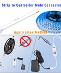 5Pin LED Strip Connector Kit With 16.4Ft RGBW Extension Wire For 12Mm Wide 5050 LED Strips, Solderless RGBW Connector, application guide