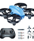 Mini Drone For Kids And Beginners With 3 Batteries, Indoor RC Quadcopter, drone with remote, propellers, and chargers