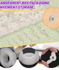 White Nylon Wing Nuts Assortment Kit With 110 Pieces And Seven Metric Sizes M3 M4 M5 M6 M8 M10 M12 in transparent storage box.
