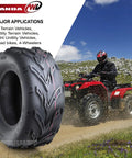 Go Kart Tire Set Four Front 145/70-6 And Rear 16x8-7 With Fox Like Directional Tread for off-road use