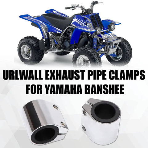 Exhaust Sleeve Clamp and Yamaha Banshee with Beefy 1 Inch Exhaust Sleeve Clamp Band Set, High Temp Muffler Seal Kit