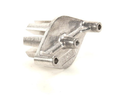 Top Shelf Oem Push Block For Commercial Slicers straight up built tough, multicolor steel food prep safety guard from angle view.