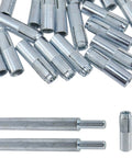 3/8 Inch 16 Internal Thread Drop In Anchors Zinc Plated Wedge Anchors For Concrete Brick Block With 50 Pcs And 2 Hand Setting Tools Included