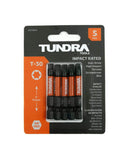 Heavy Duty T30 Torx Star Bit Set For Impact Drivers 5 Pack Impact Rated And Heat Treated Steel