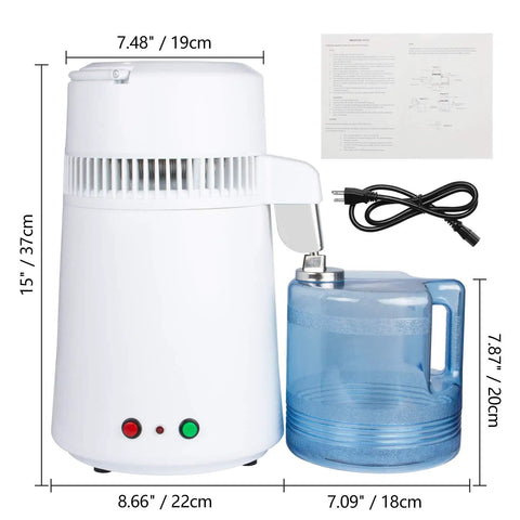 Portable Water Distiller For Home And On The Go Delivers Pure Safe Drinking Water Anywhere Easy Setup Low Maintenance Wide