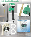 3 Inch Flush Valve Repair Kit For Most One Piece Toilets With Drain Valve And Gasket, showing materials and components.