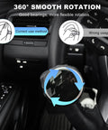 SHMZK steering wheel knob spinner installed on car steering wheel; 360-degree rotation with metal bearing
