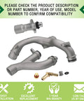 Heavy Duty Aluminum Coolant Outlet Pipes For Jaguar Land Rover Range Rover Sport Lr4 3.0L V6 5.0L V8 Replaces Lr092992 Lr028136 with fittings