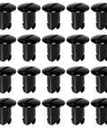 Top Dog Quarter Turn Dzus Fasteners 7/16 Inch 7075 Aluminum Alloy Quick Release Panel Rivets in black, 20 pack, lightweight design.