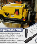 Top Shelf Planer Hardware Bag Replacement For DeWalt Dw7351 And Dw735X Tool Tables showing yellow planer mounted on table with screws.