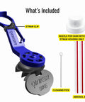 Bike Chain Oiler And Cleaner Tool For Bicycles Fast Clean And Simple Lubrication Attaches To Standard Aerosol Cans Showing What's Included